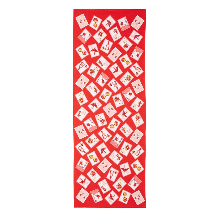 【日本製】MIKI HOUSE Puchi & Usako 紙牌圖案 日式手巾 34×90cm 純棉 2色