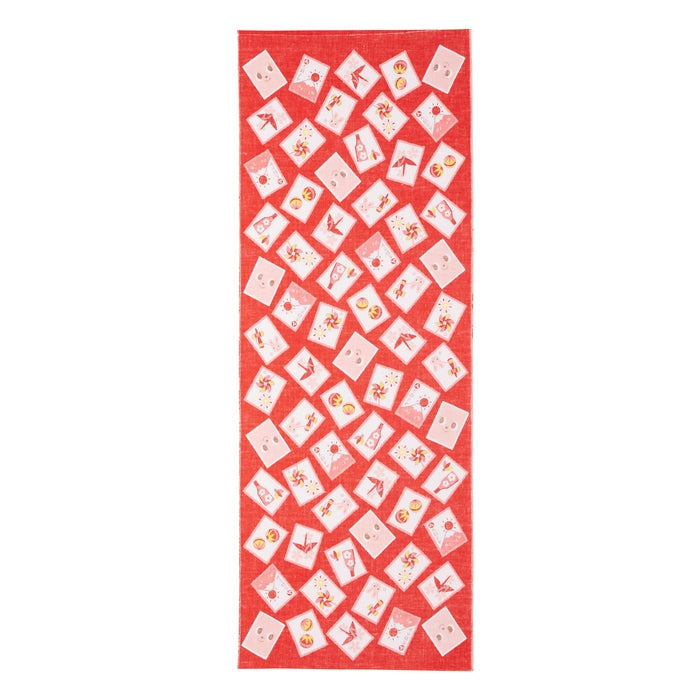 【日本製】MIKI HOUSE Puchi & Usako 紙牌圖案 日式手巾 34×90cm 純棉 2色