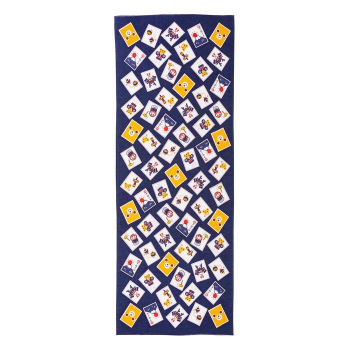 【日本製】MIKI HOUSE Puchi & Usako 紙牌圖案 日式手巾 34×90cm 純棉 2色