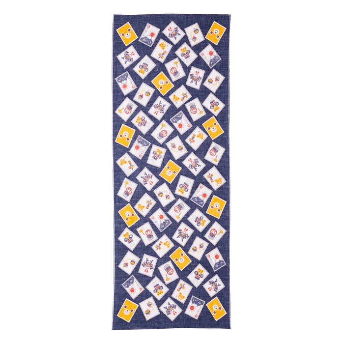 【日本製】MIKI HOUSE Puchi & Usako 紙牌圖案 日式手巾 34×90cm 純棉 2色