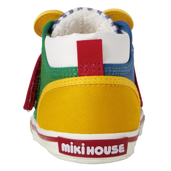 【日本製】MIKI HOUSE Pucchi小熊 Usako小兔 立體臉孔 學行鞋 第二階段 刺繡設計 BB鞋 送禮