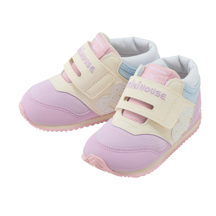 MIKI HOUSE × MIZUNO 聯乘第二階段學行鞋 全新版本 腳趾步行鞋墊 寬魔術貼 環保物料