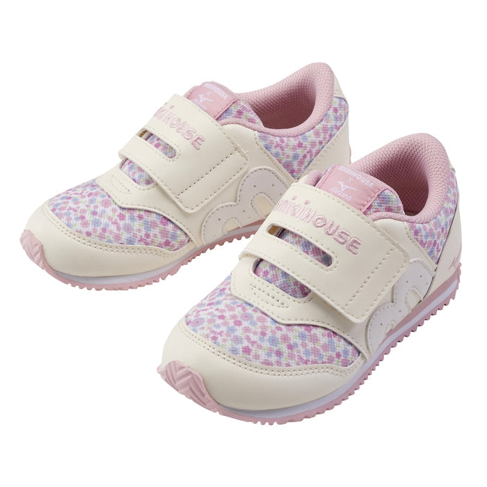MIKI HOUSE × MIZUNO 聯乘兒童波鞋 全新版本 腳趾步行鞋墊 寬魔術貼 環保物料