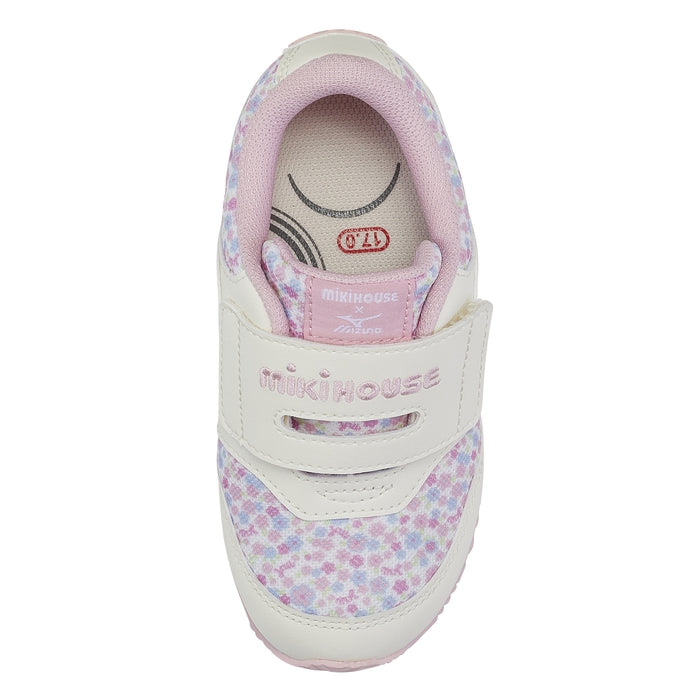 MIKI HOUSE × MIZUNO 聯乘兒童波鞋 全新版本 腳趾步行鞋墊 寬魔術貼 環保物料