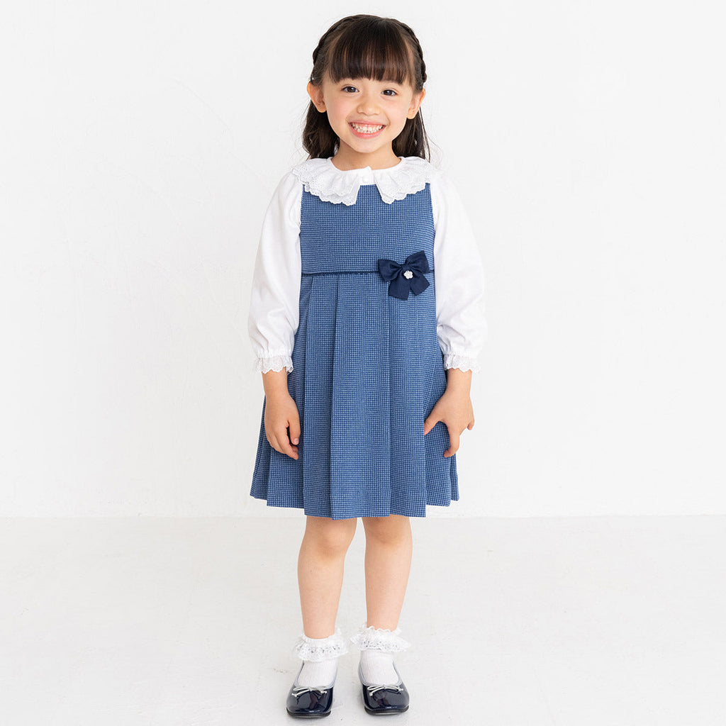 【日本製】MIKI HOUSE 漆皮風腳踝帶女童鞋 mh刺繡Logo 外出鞋 派對鞋