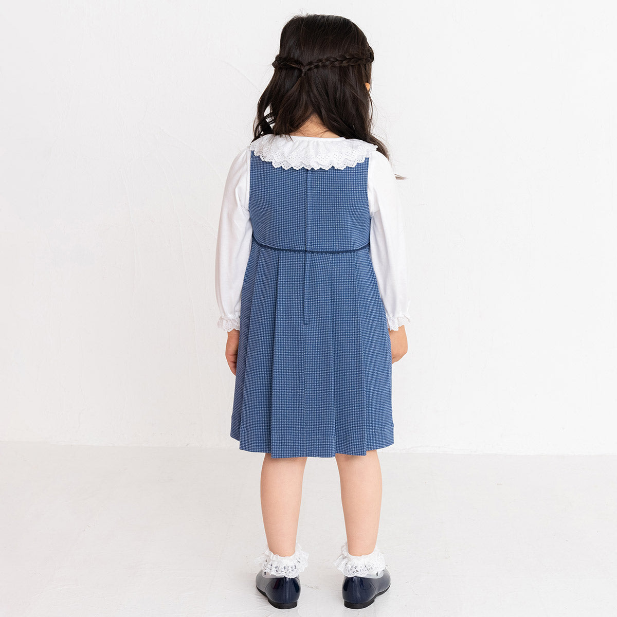 【日本製】MIKI HOUSE 漆皮風腳踝帶女童鞋 mh刺繡Logo 外出鞋 派對鞋
