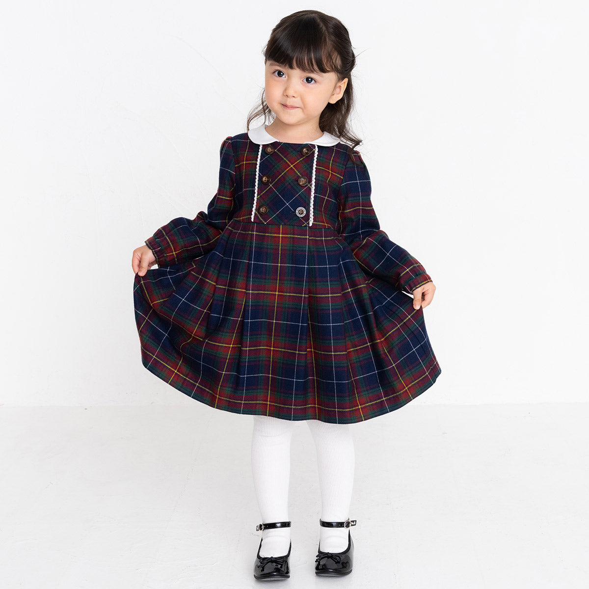 【日本製】MIKI HOUSE 漆皮風腳踝帶女童鞋 mh刺繡Logo 外出鞋 派對鞋