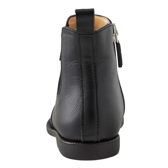【日本製】MIKI HOUSE 兒童牛皮側橡筋短靴 Chelsea Boots 內側拉鏈 真皮童靴