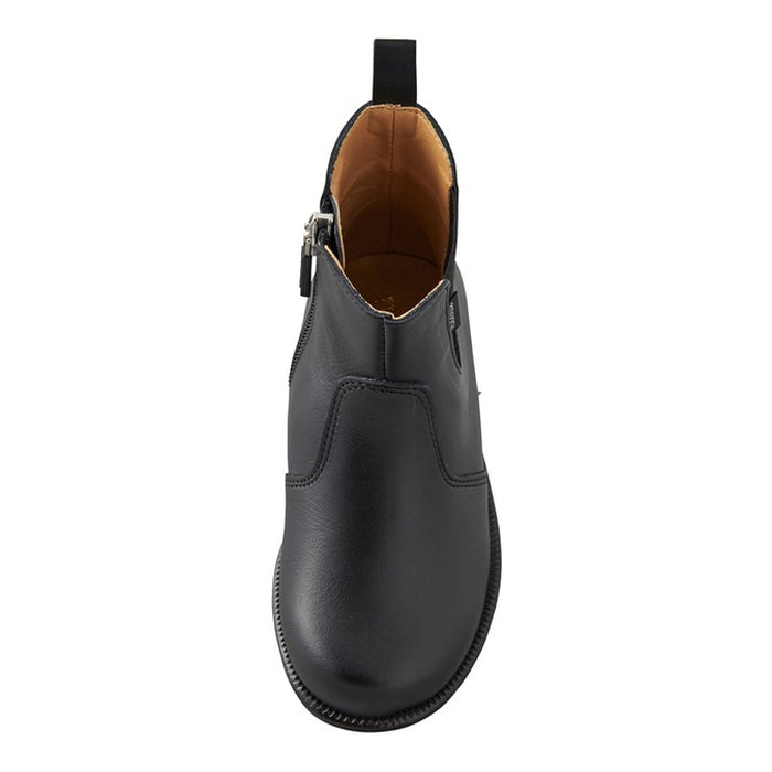 【日本製】MIKI HOUSE 兒童牛皮側橡筋短靴 Chelsea Boots 內側拉鏈 真皮童靴