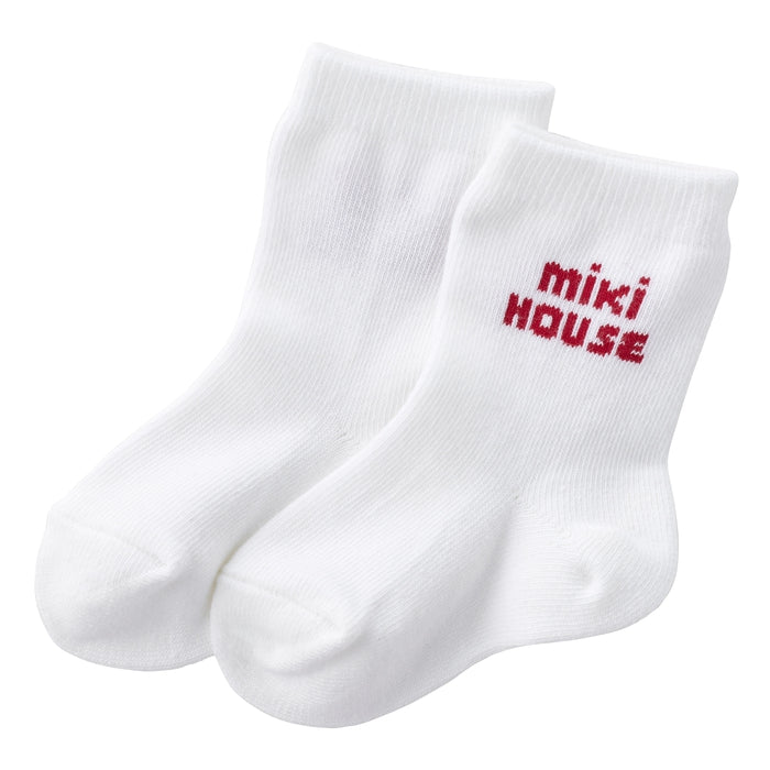 【日本製】MIKI HOUSE 復古 Logo 短袖T恤、燈籠褲及襪套裝禮盒 4色