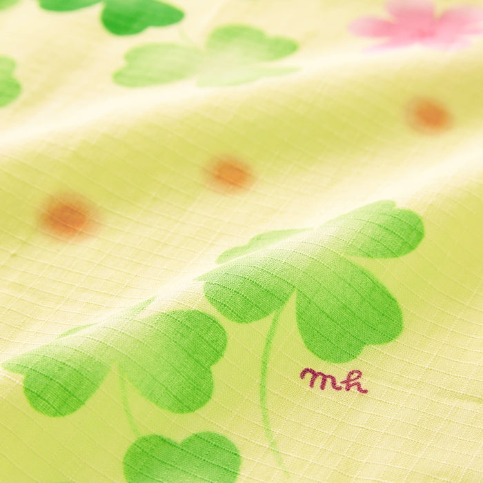 【日本製】MIKI HOUSE 幸運草 浴衣 腰帶 兩件套裝 紅梅織 可修改長度 2色