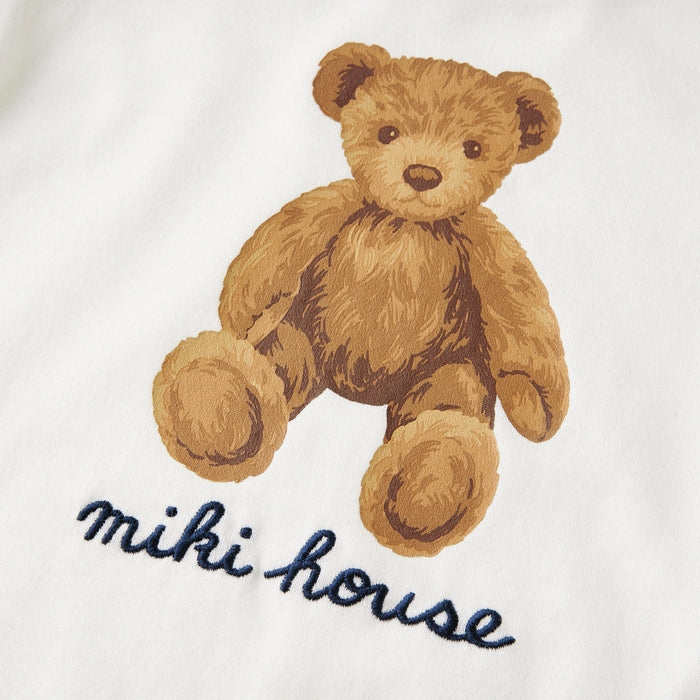 MIKI HOUSE 小熊短袖T恤及六分褲套裝禮盒 2色