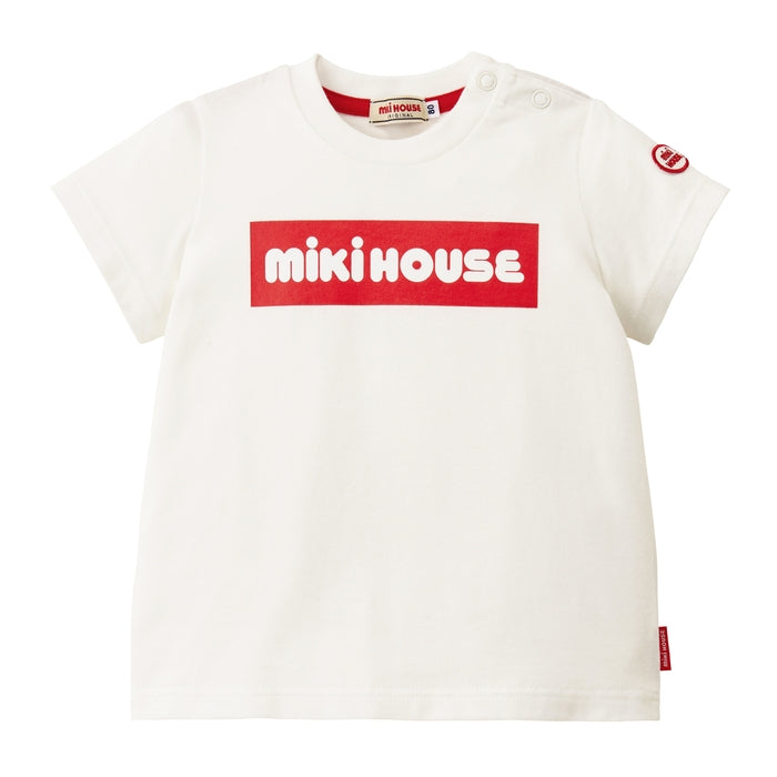 MIKI HOUSE 方框 Logo 短袖T恤套裝禮盒 2色