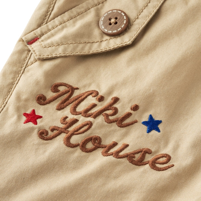 MIKI HOUSE 方框 Logo 短袖T恤套裝禮盒 2色