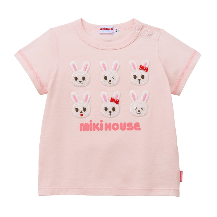 【日本製】MIKI HOUSE Pucchi 及 Usako 短袖T恤及五分丹寧褲套裝禮盒 2色