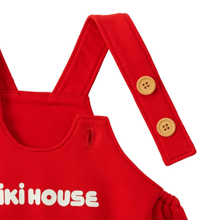 MIKI HOUSE 連身吊帶褲及口水肩禮盒套裝 3色