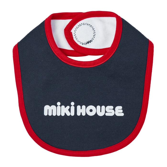 MIKI HOUSE 口水肩及間條襪禮盒套裝 3色