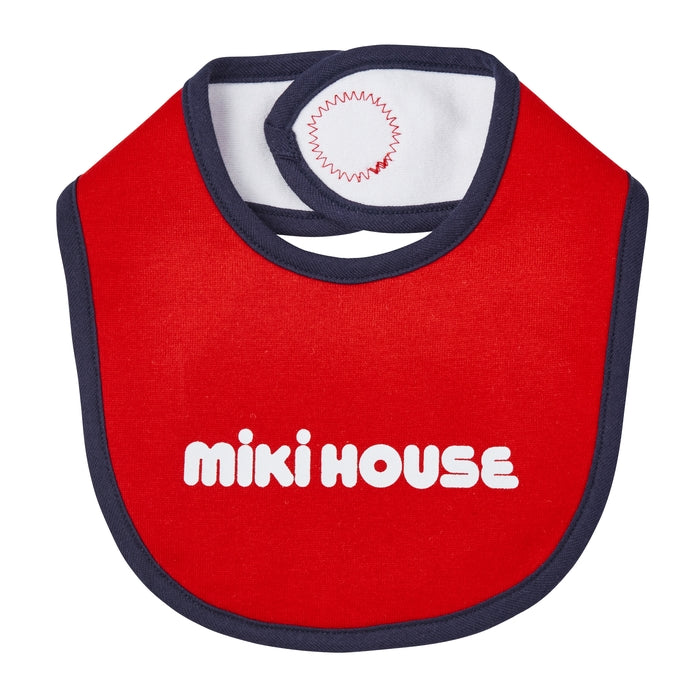 MIKI HOUSE 口水肩及間條襪禮盒套裝 3色