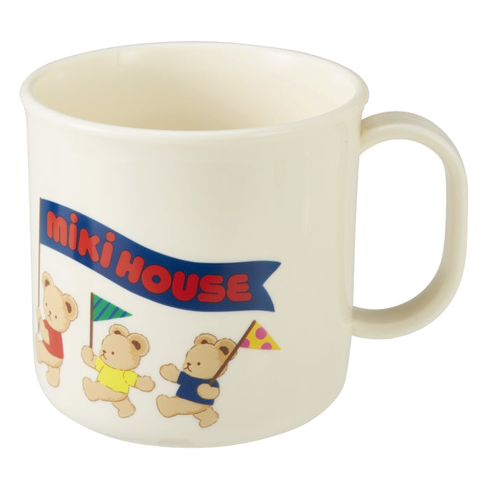 【日本製】MIKI HOUSE 小熊系列 兒童水杯 200ml 輕巧易拿 附姓名貼 男女合用 紅色