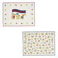 【日本製】MIKI HOUSE 小熊系列 純棉帆布餐墊 2塊裝 35×25cm 附名牌 男女合用