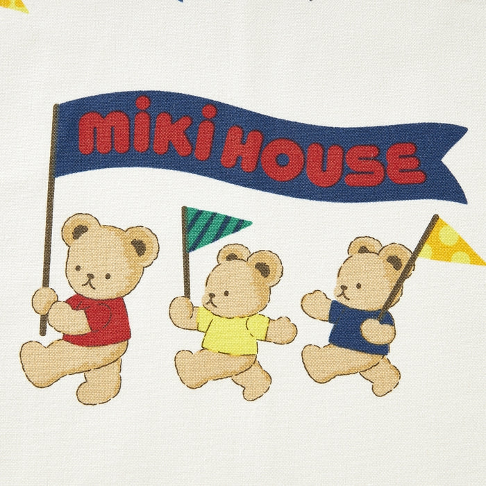 【日本製】MIKI HOUSE 小熊系列 純棉帆布餐墊 2塊裝 35×25cm 附名牌 男女合用