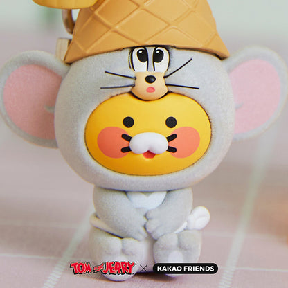 Korean Kakao Friends x Tom &amp; Jerry doll keychain (Tuffy &amp; Chunzhi) 