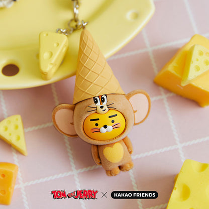 Korean Kakao Friends x Tom &amp; Jerry doll keychain (Jerry &amp; Ryan) 