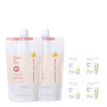 【日本製】MAMA&KIDS 嬰兒洗護二合一泡沫洗髮露 補充裝 370ml×2包套裝（附試用裝）