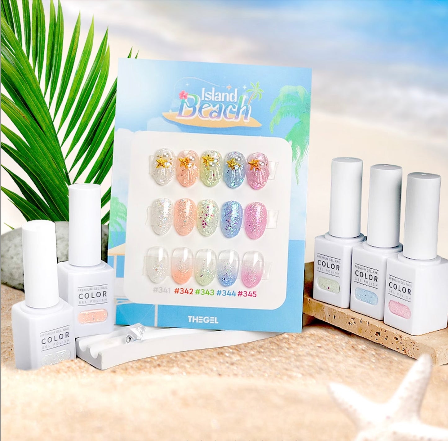 The Gel Korean Gel Nail Polish 2024 Summer Island Beach Edition Edition (Set of 5)