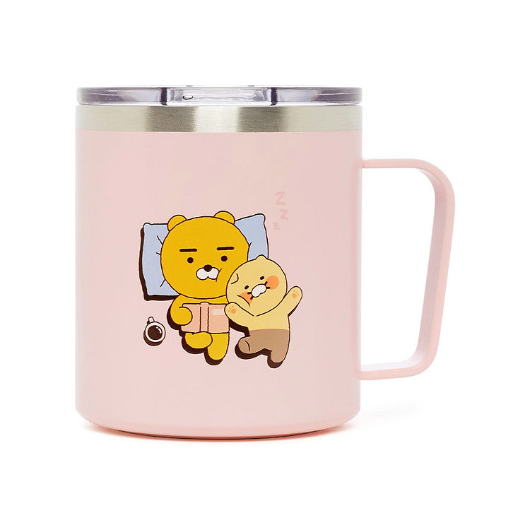 Korean Kakao Friends stainless steel mug (Lazy Ryan &amp; Chunzhi) 