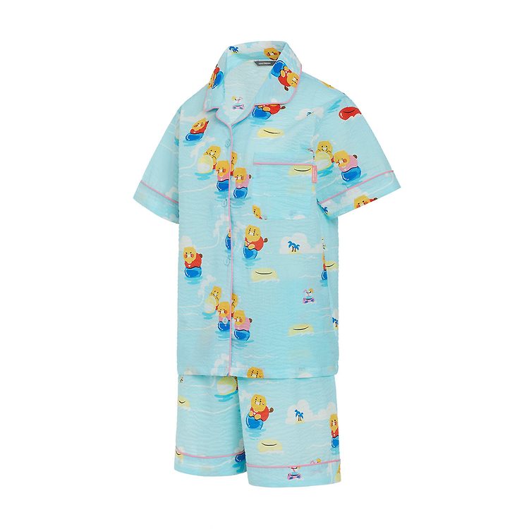 Korean Kakao Friends Summer Vacation Cool Pajamas (Women's Free Size - Chunzhi) 