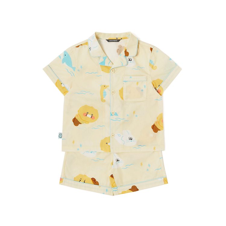 Korean Kakao Friends Apricot Studio children's pajamas (Free Size - Chunzhi) 