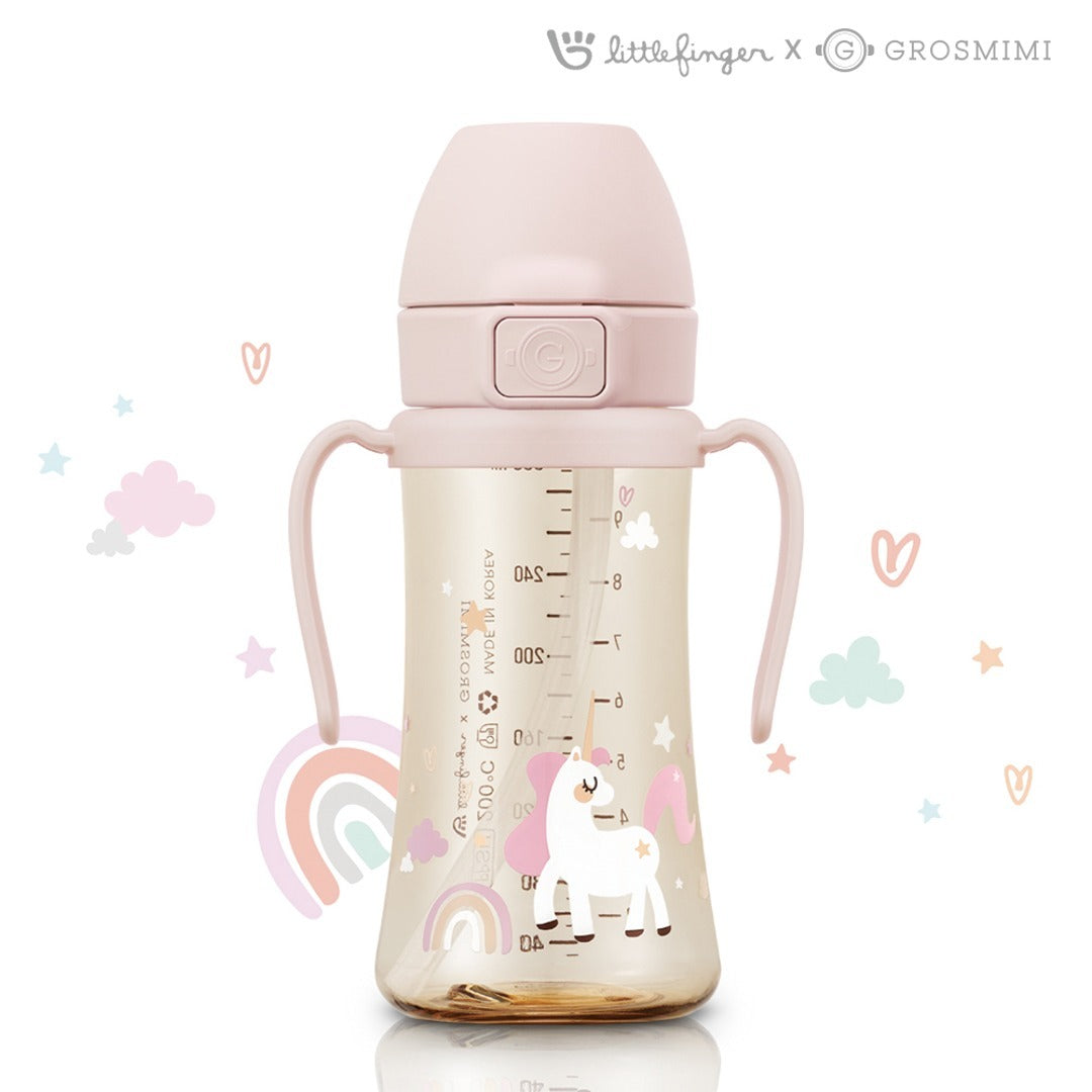Grosmimi PPSU 吸管杯 獨角獸 300ml