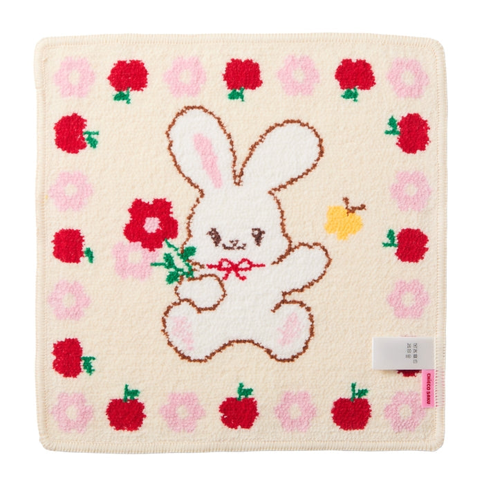 MIKI HOUSE CHIECO SAKU 雪尼爾織 Chieco 方巾 25×25cm 雙面圖案 2色
