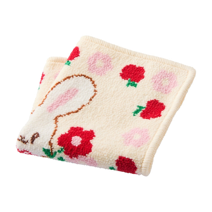 MIKI HOUSE CHIECO SAKU 雪尼爾織 Chieco 方巾 25×25cm 雙面圖案 2色