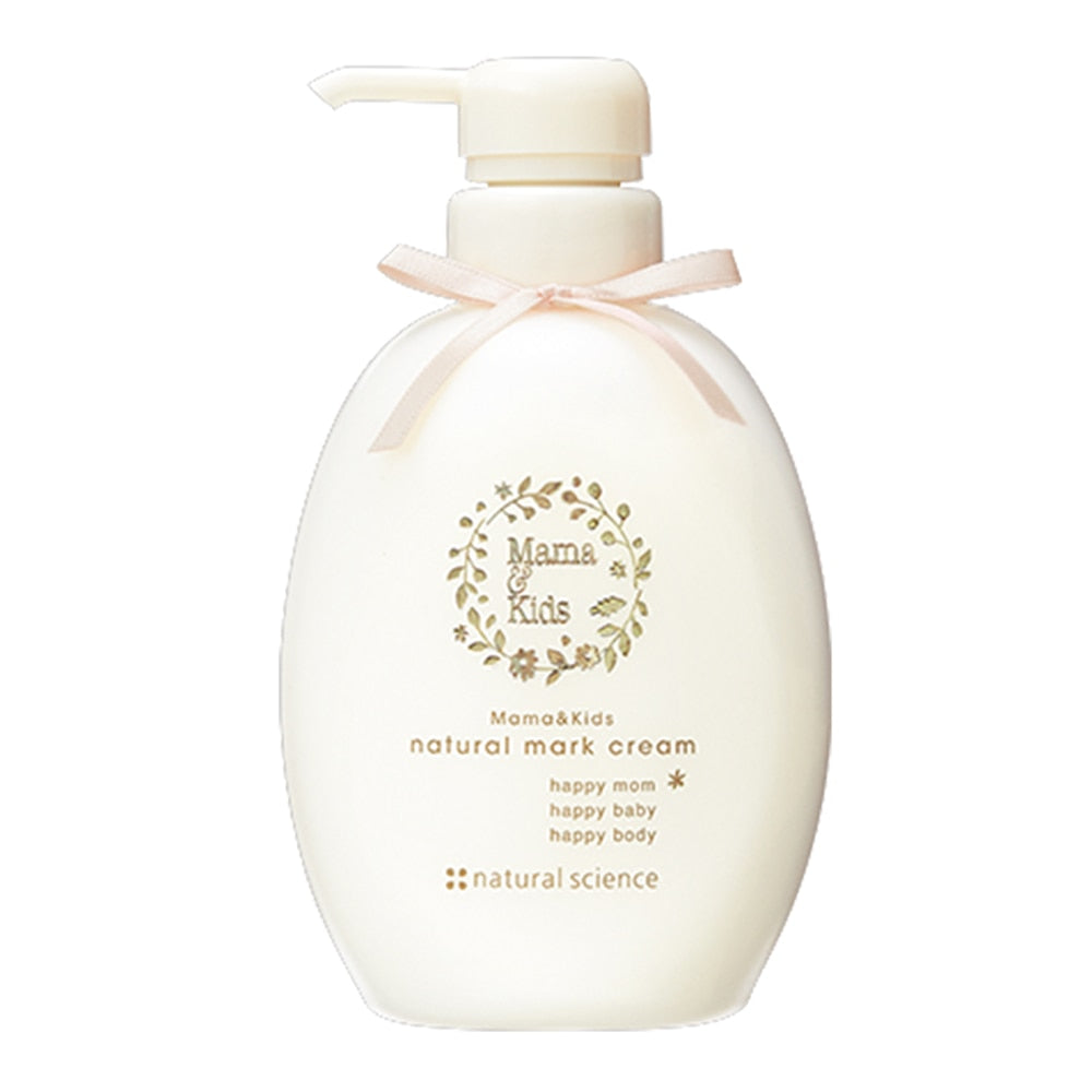 【日本製】MAMA&KIDS Natural Mark Cream 孕婦身體保濕霜 妊娠紋保濕護理 無香料 150g／470g