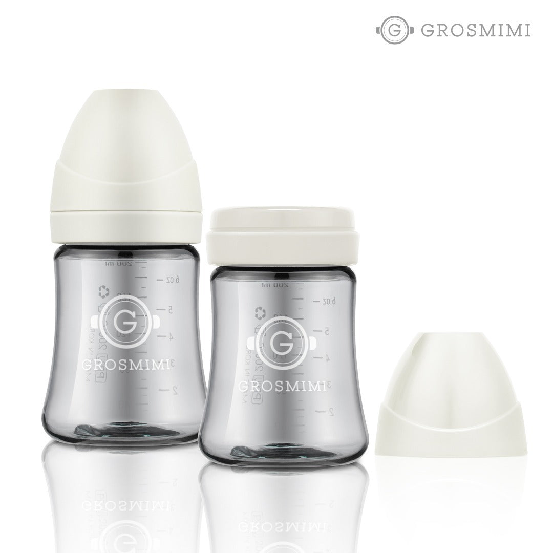 Grosmimi PPSU Dark Series 奶瓶雙支裝 200ml