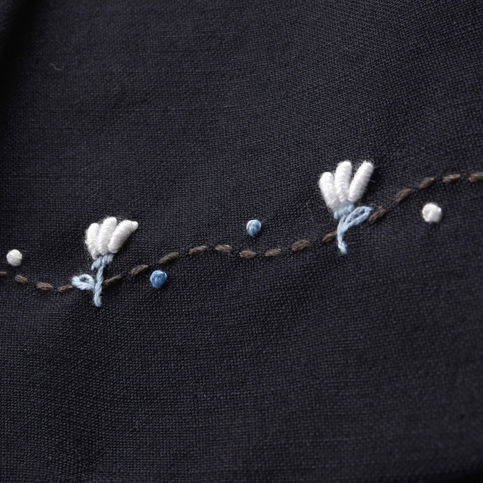 【日本製】MIKI HOUSE 花朵刺繡 羊毛 短外套 女童 面試