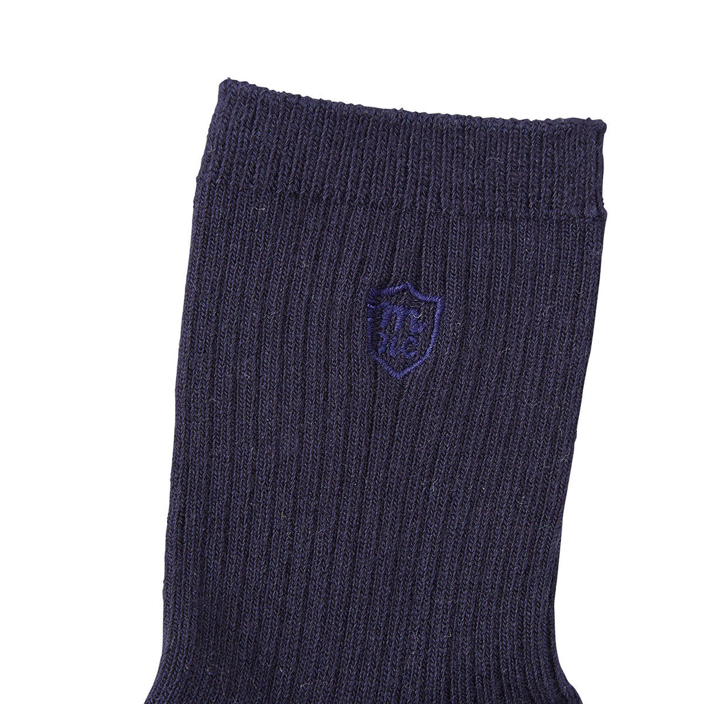 【日本製】MIKI HOUSE 徽章刺繡 正裝 兒童短襪 Y型腳踭 加固紗 3色