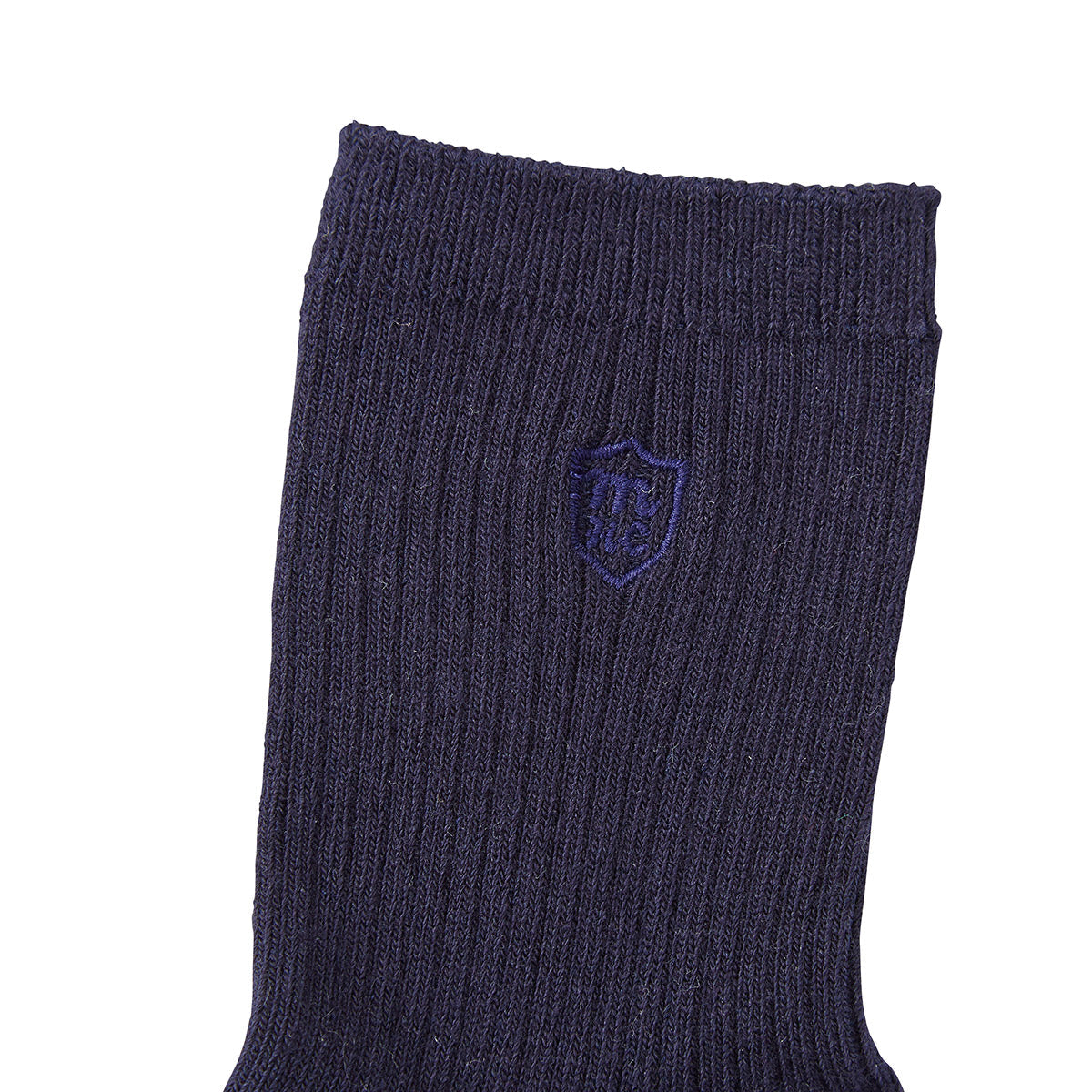 【日本製】MIKI HOUSE 徽章刺繡 正裝 兒童短襪 Y型腳踭 加固紗 3色