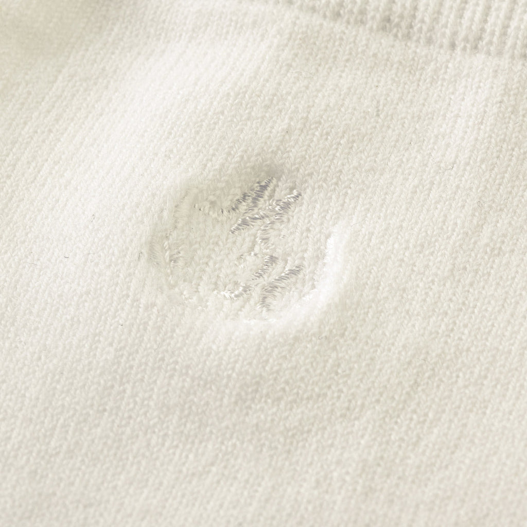 【日本製】MIKI HOUSE 同色Logo刺繡 正裝 兒童長筒襪 Y型腳踭 2色
