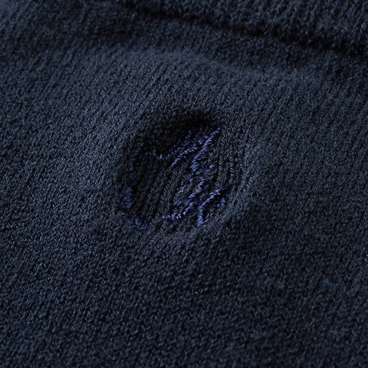 【日本製】MIKI HOUSE 同色Logo刺繡 正裝 兒童長筒襪 Y型腳踭 2色