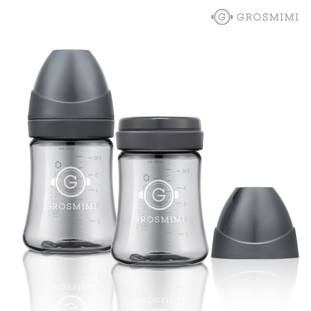 Grosmimi PPSU Dark Series 奶瓶雙支裝 200ml