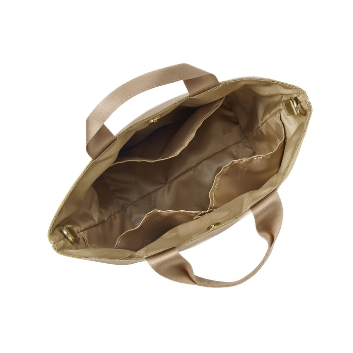 MIKI HOUSE BABY 高密度光澤 媽媽袋 細號托特袋 3WAY斜揹 袋中袋 磁石扣 2色