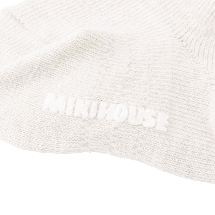 【日本製】MIKI HOUSE 菱格紋 嬰兒長筒襪 男女合用 2色