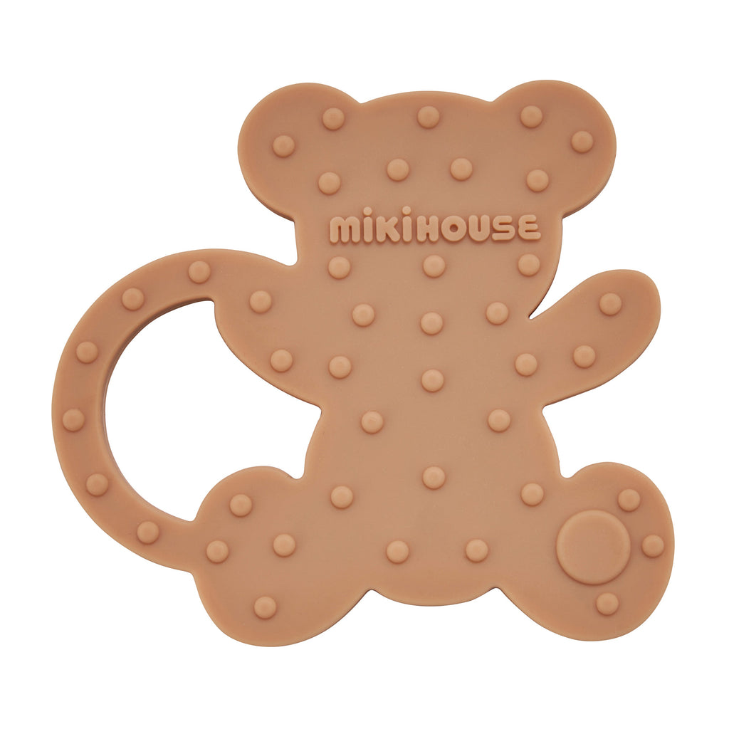 MIKI HOUSE 身高尺紗布浴巾及小熊牙膠禮盒套裝 白色