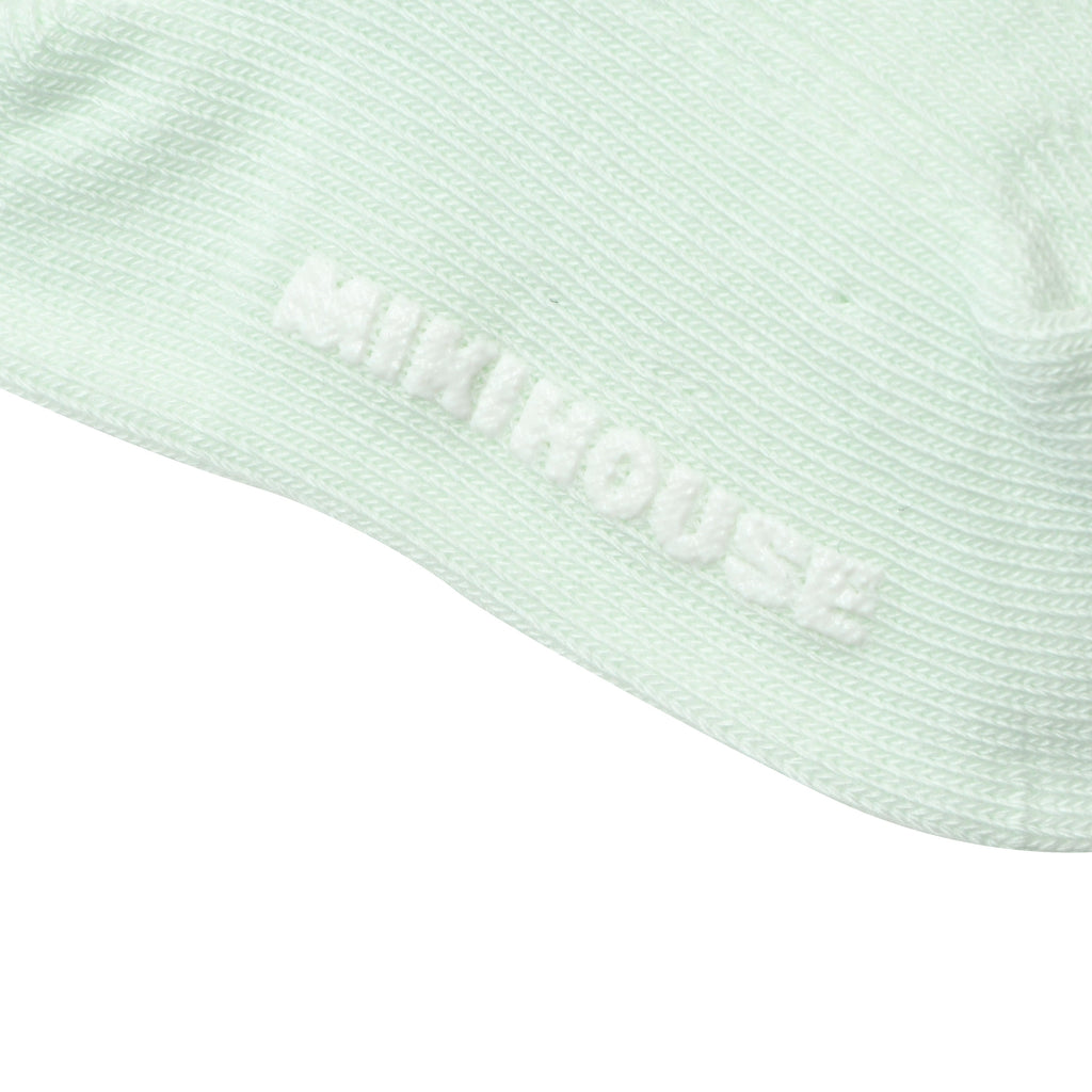 【日本製】MIKI HOUSE 格仔連身衣及襪禮盒套裝 藍色