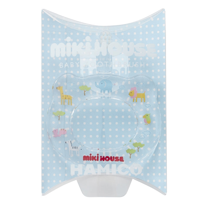 【日本製】MIKI HOUSE BABY × HAMICO 嬰兒安全牙刷 防入喉設計 5個月至3歲 2色