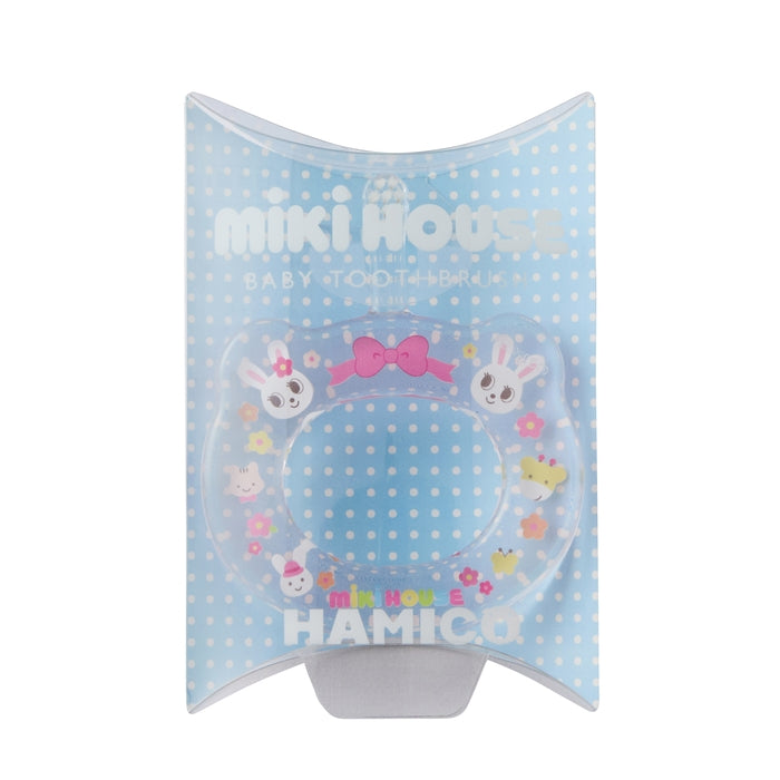 【日本製】MIKI HOUSE BABY × HAMICO 嬰兒安全牙刷 Pucchi Usako 小熊圖案 防入喉設計 5個月至3歲 連盒 4款
