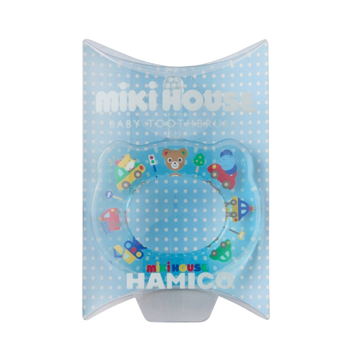【日本製】MIKI HOUSE BABY × HAMICO 嬰兒安全牙刷 Pucchi Usako 小熊圖案 防入喉設計 5個月至3歲 連盒 4款
